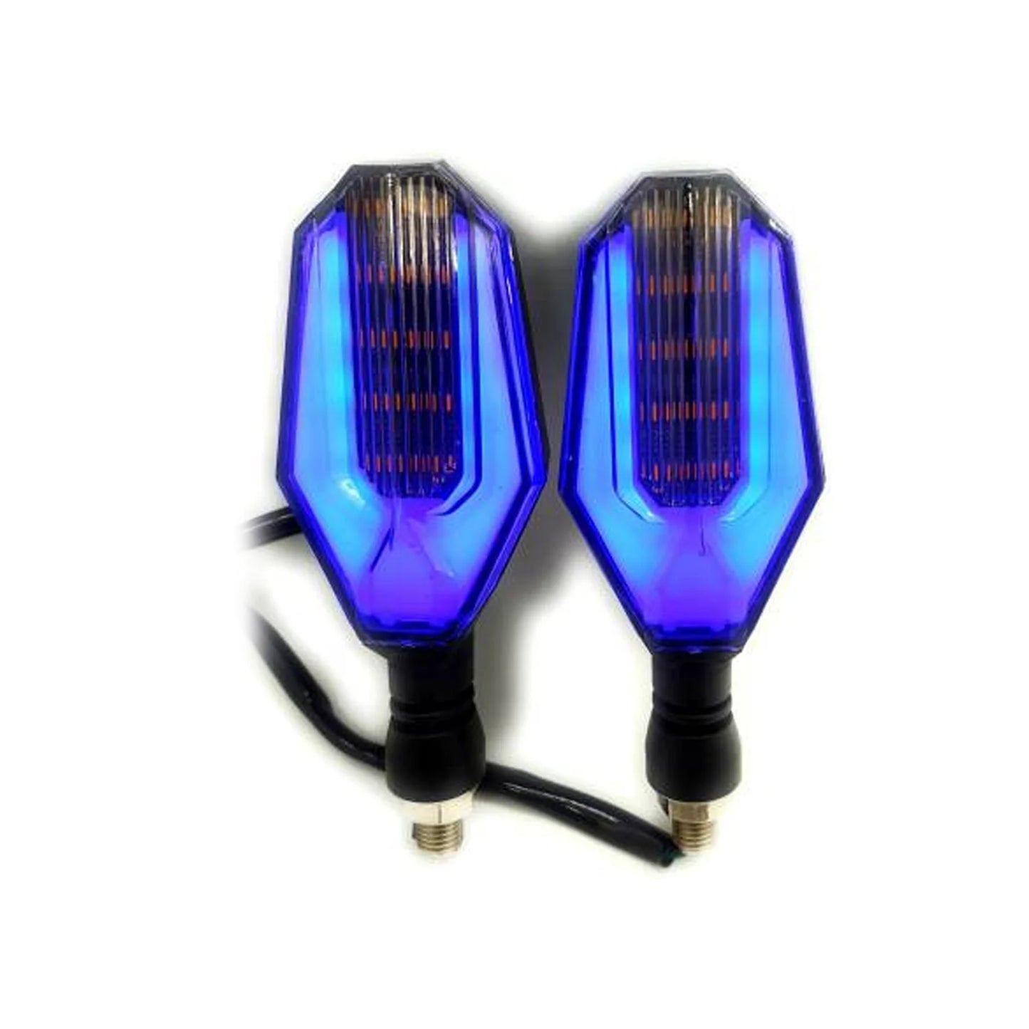 Yellow Blue Bike Indicator Front, Rear LED Indicator Light for Universal For Bike Universal For Bike (Yellow, Blue) - bikerkart.com