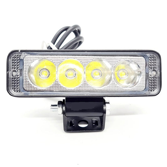 HJG 4 LED Fog Light for Bikes and Cars High Power, Heavy clamp and Strong aluminum. (4 LED Fog Single) - bikerkart.com