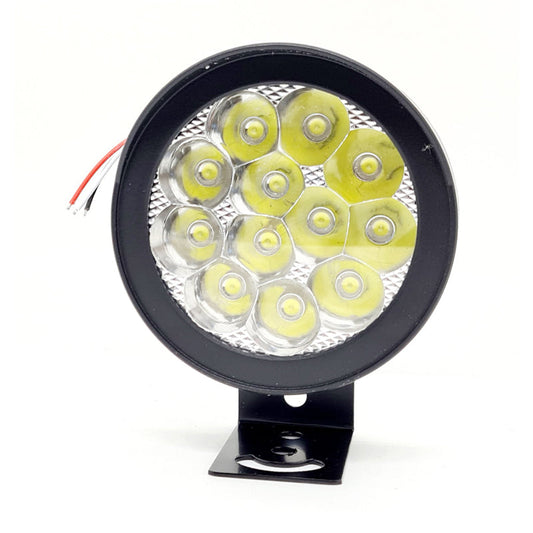 HJG 12 LED Cap Fog Lights for Bikes and Cars High Power, Heavy Clamp and Strong ABS Aluminum (12 led cap, 1pc) - bikerkart.com