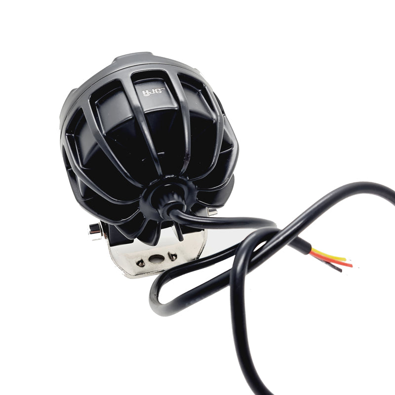 HJG 6 Led Fog Lamp Blue Cob Round Single Pc (12-80V DC- 40W) - Universal for All Cars & Bikes - bikerkart.com