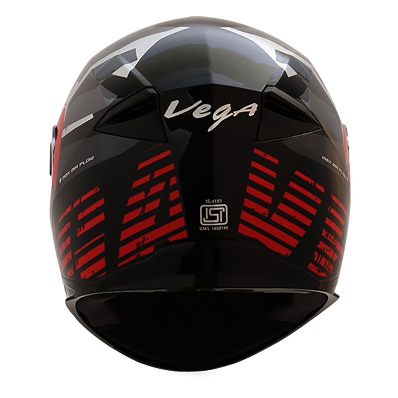 Vega Ryker D/V Camo Black Red Helmet - bikerkart.com