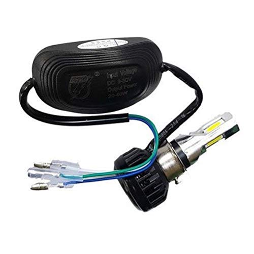 RTD ORIGINAL LED H4 DC Power Headlight Bulb Headlight for Bikes, White LED Headlight with Cooling Fan Head lamp Conversion Kit | Type H4 - bikerkart.com