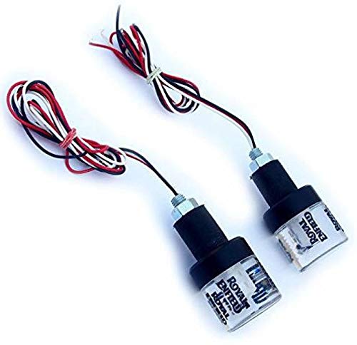 Crystal Indicator Bar End Handle Light for Royal Enfield - bikerkart.com