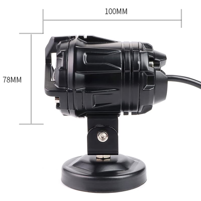 HJG Y Lens Foglight Ultra Wide Dual Intensity LED Driving Fog Lights White/Yellow (2*45W = 90W Total) Universal For All Cars & Bikes - bikerkart.com