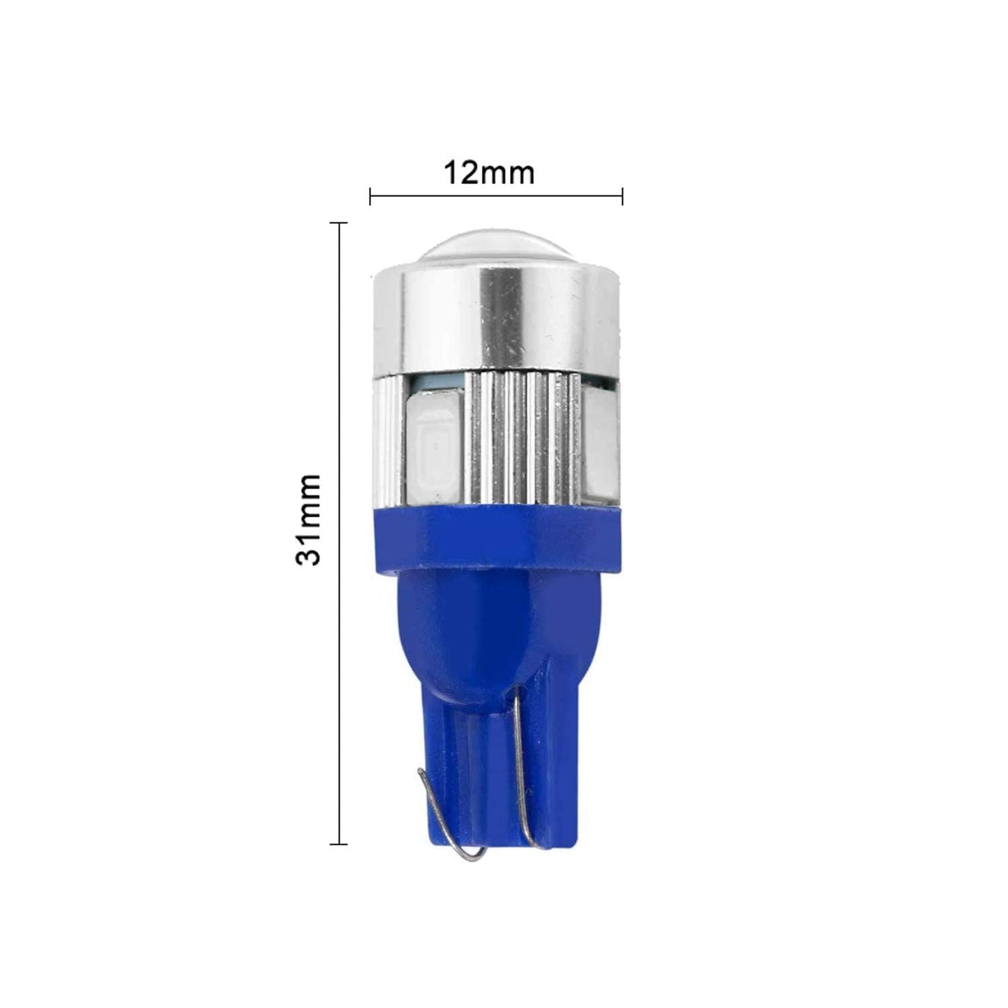 LED Projector Parking Bulbs for Car & Bike (Set of 2) - White/Blue/Red/Green - bikerkart.com