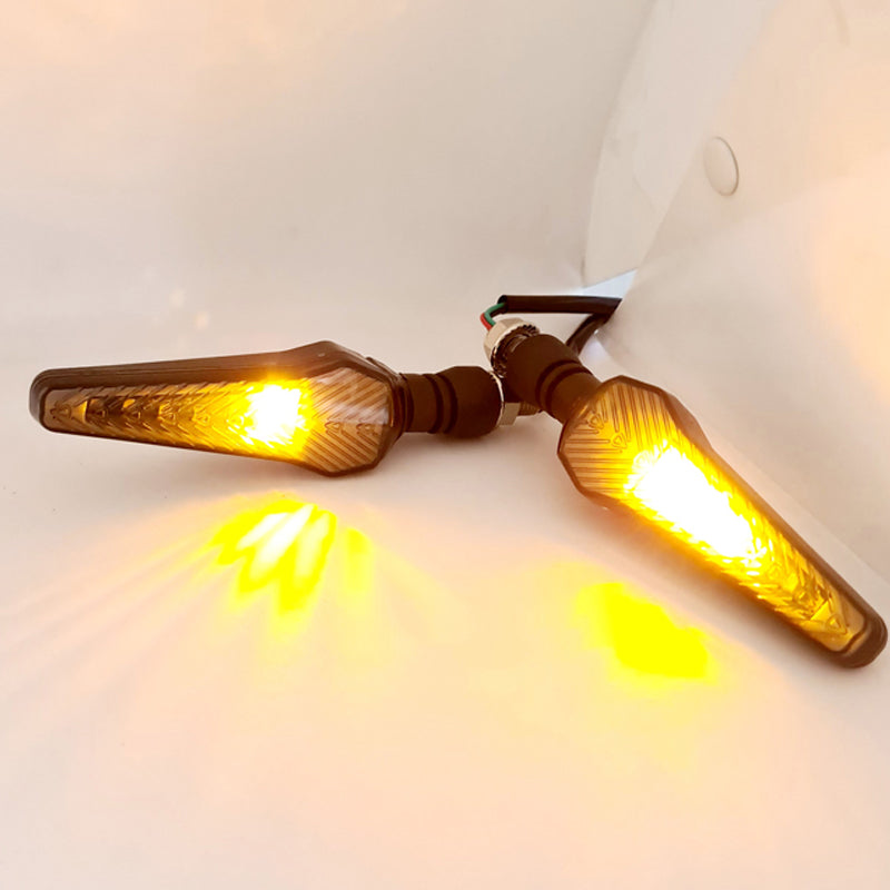 New Bike Indicator Yellow Blue Running Bike Indicator Front, Rear LED Indicator Light for Universal For Bike Universal For Bike (Yellow, Blue) - bikerkart.com