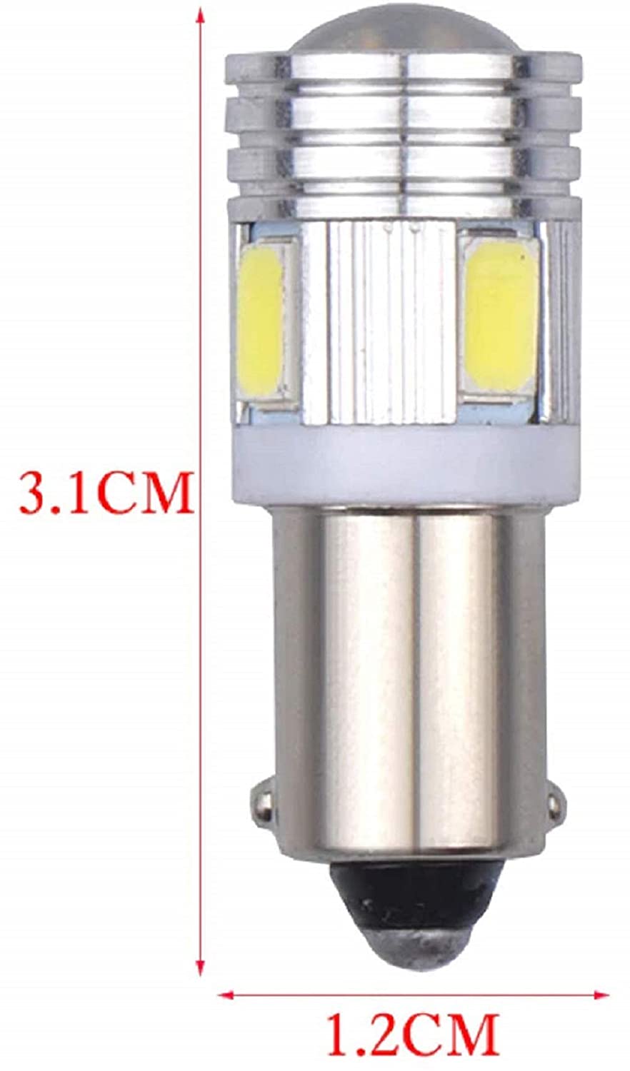 LED Projector Parking Bulbs for Royal Enfield (BA9S Socket) (Set of 2) - White/Blue/Red/Green - bikerkart.com