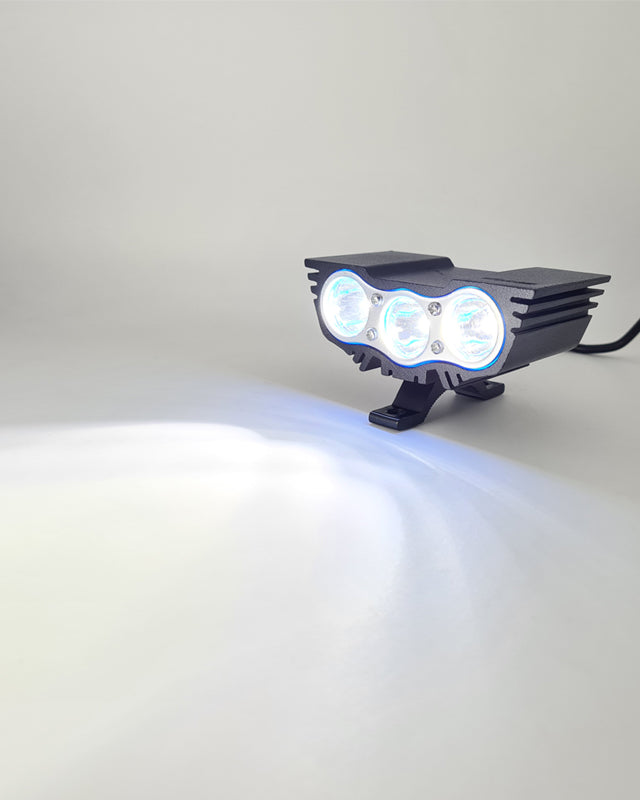 HJG 3 LED Owl Eye Waterproof CREE LED Fog Light with 3 Mode Function High Beam/Low Beam & Flashing for Bike/Motorcycle and Cars (30W, Black, 1 PC) - bikerkart.com