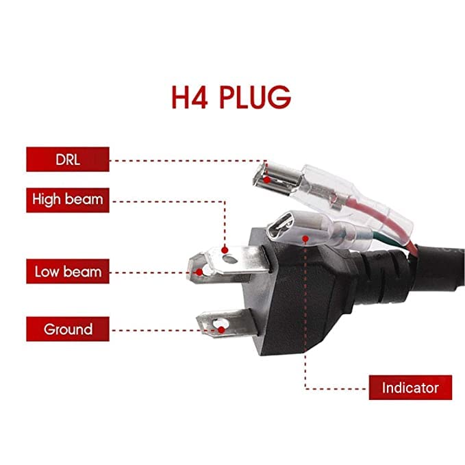 HJG 7 Inch 12 LED Full Ring Headlight Fitting Headlight Compatible with Royal Enfield Classic All Models - bikerkart.com