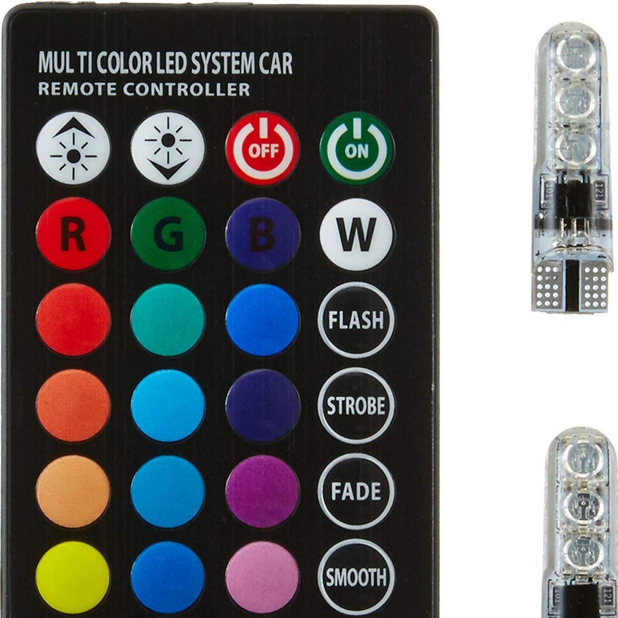 Remote Parking Bulbs for All Cars & Bikes (Pack of 2) - Multicolour - bikerkart.com