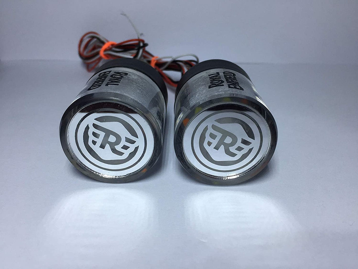 Crystal Indicator Bar End Handle Light for Royal Enfield - bikerkart.com