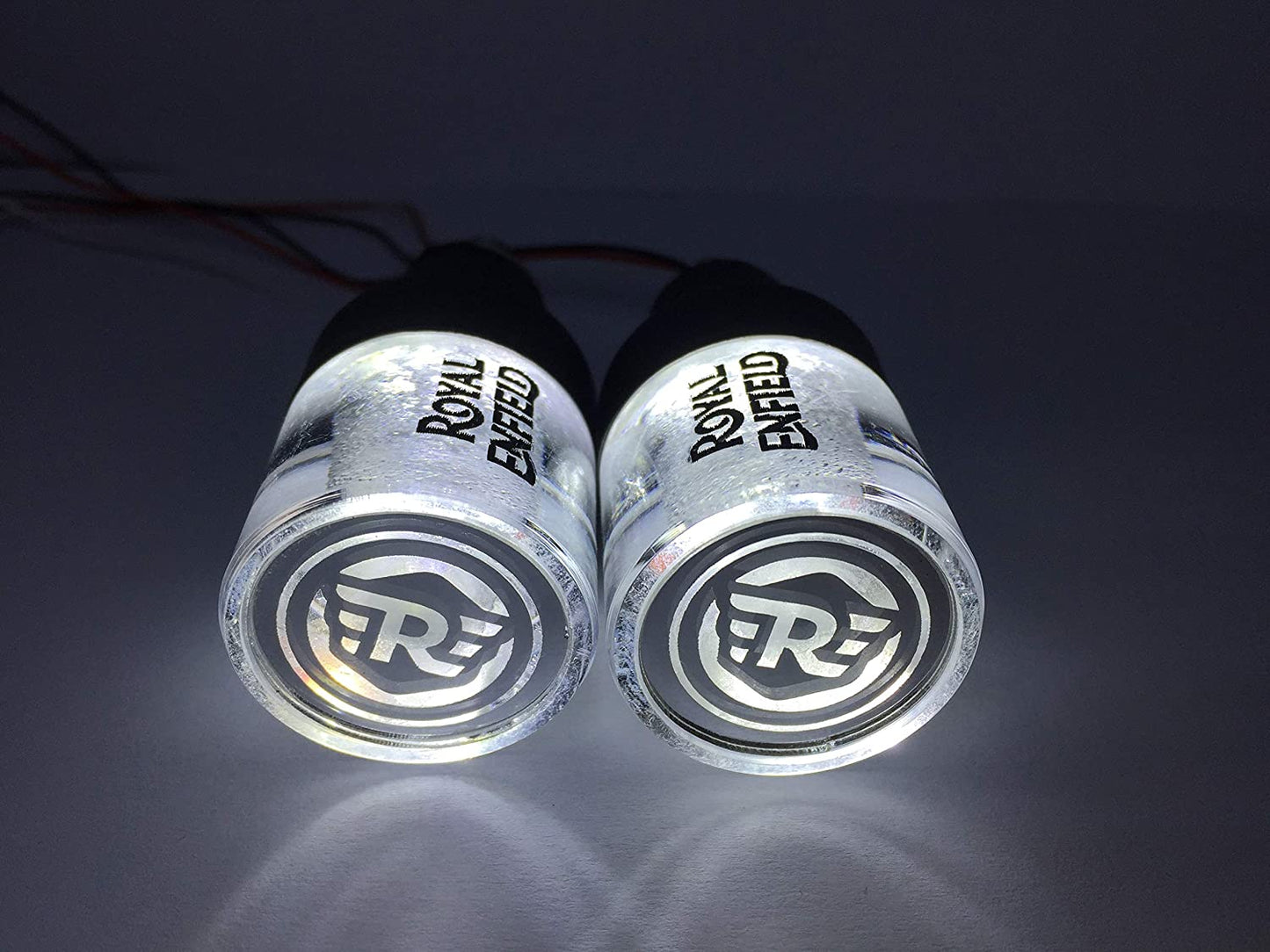 Crystal Indicator Bar End Handle Light for Royal Enfield - bikerkart.com