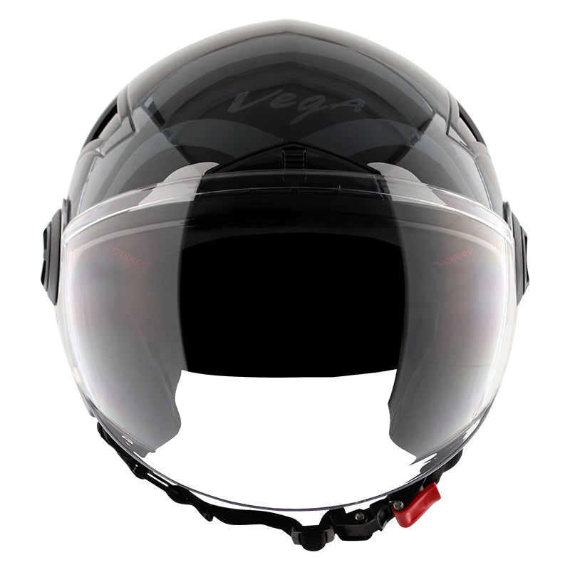 Vega Blaze Dx BZ1 Black Grey Helmet - bikerkart.com