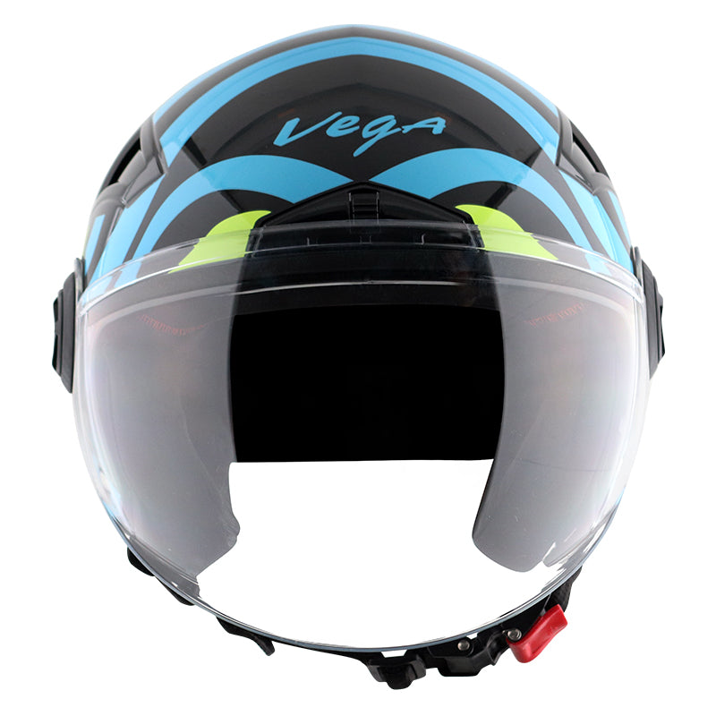 Vega Blaze Dx BZ1 Black Neon Yellow Helmet - bikerkart.com