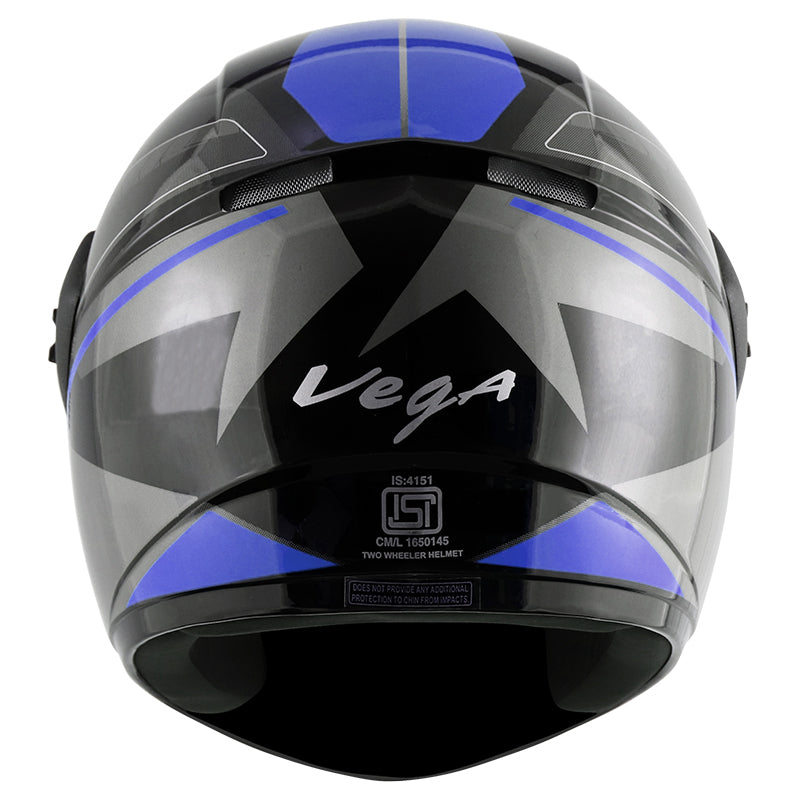 Vega Cliff Pioneer Black Blue Helmet - bikerkart.com