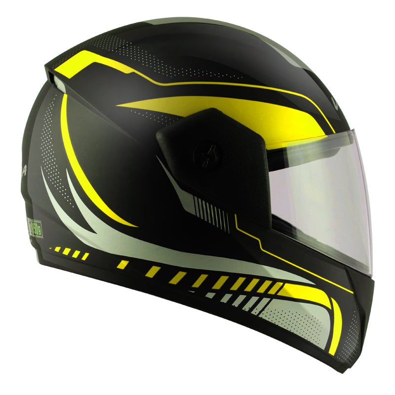 Vega Cliff Styler Black Neon Yellow Helmet - bikerkart.com
