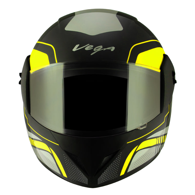 Vega Cliff Styler Black Neon Yellow Helmet - bikerkart.com