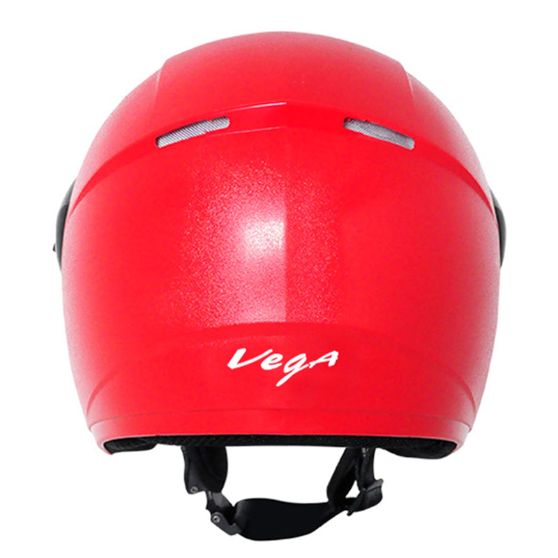 Vega Ridge With Peak Red Helmet - bikerkart.com