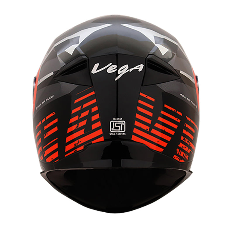 Vega Ryker D/V Camo Black Orange Helmet - bikerkart.com