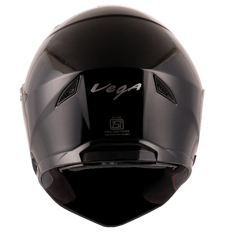 Vega Storm Black Helmet - bikerkart.com