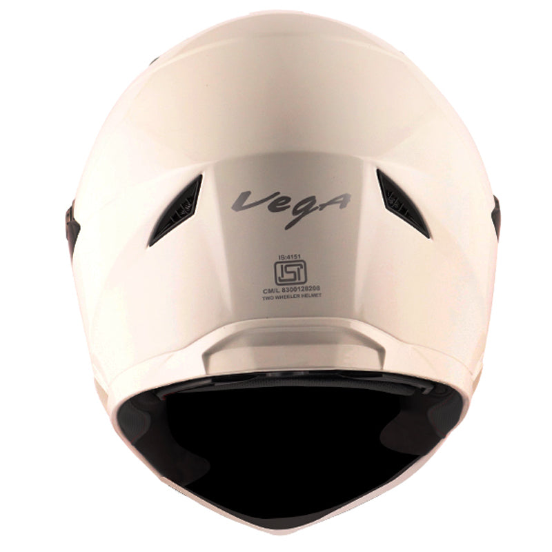 Vega Storm White Helmet - bikerkart.com