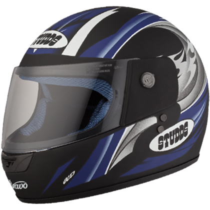 Studds Bravo Devil Matt Black N1 Helmet - bikerkart.com