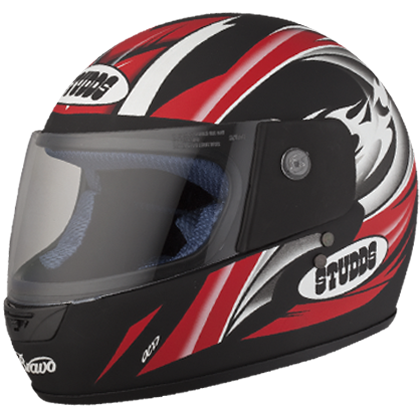 Studds Bravo Devil Matt Black N2 Helmet - bikerkart.com