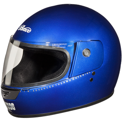 Studds Bravo Flame Blue Helmet - bikerkart.com