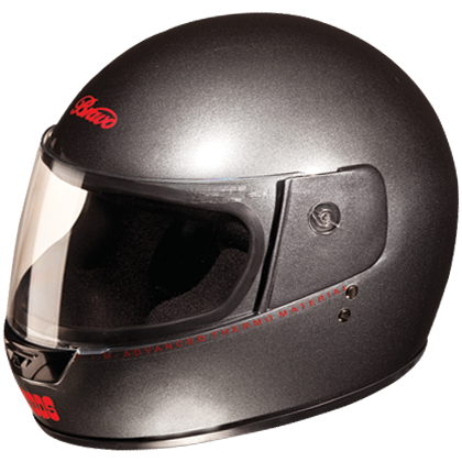 Studds Bravo Gun Grey Helmet - bikerkart.com