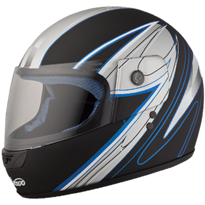 Studds Bravo Knight Matt Black N1 Helmet - bikerkart.com