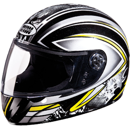 Studds Chrome D1 Decor Black N4 Helmet - bikerkart.com