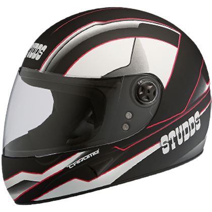 Studds Chrome D4 Decor Black N8 Helmet - bikerkart.com