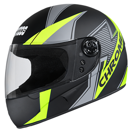 Studds Chrome D5 Decor Black N5 Helmet - bikerkart.com