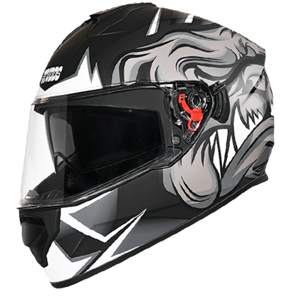 Studds DRIFTER D1 DECOR MATT Black N4 - bikerkart.com