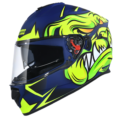 Studds DRIFTER D1 DECOR MATT Blue N5 - bikerkart.com