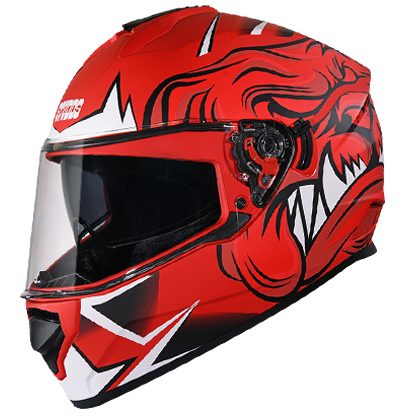 Studds DRIFTER D1 DECOR MATT Red N2 - bikerkart.com