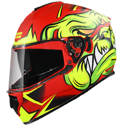 Studds DRIFTER D1 DECOR MATT Red N5 - bikerkart.com