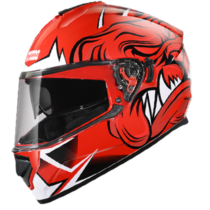 Studds DRIFTER D1 DECOR Red N2 - bikerkart.com