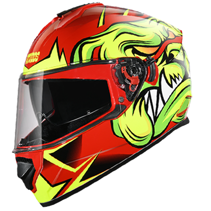 Studds DRIFTER D1 DECOR Red N5 - bikerkart.com