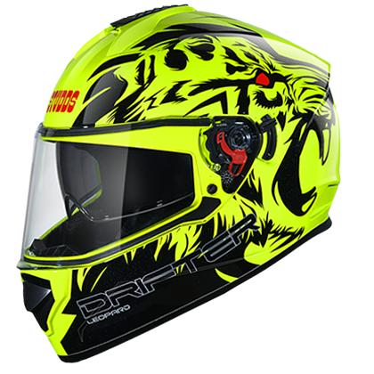 Studds DRIFTER D2 DECOR YELLOW N9 - bikerkart.com