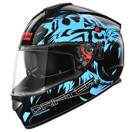 Studds DRIFTER D2 DECOR BLACK N1 - bikerkart.com