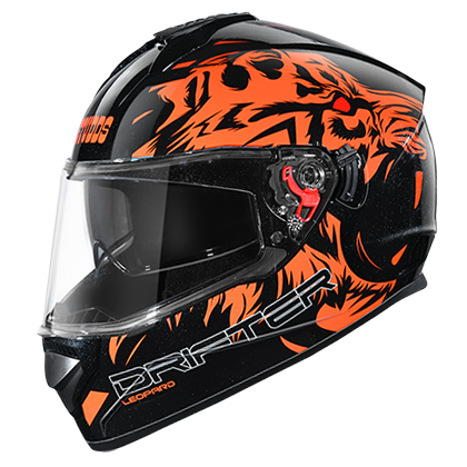Studds DRIFTER D2 DECOR BLACK N10 - bikerkart.com