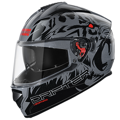 Studds DRIFTER D2 DECOR GREY N9 - bikerkart.com