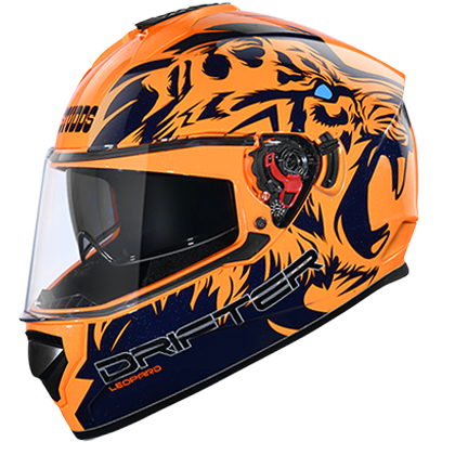 Studds DRIFTER D2 DECOR ORANGE N1 - bikerkart.com