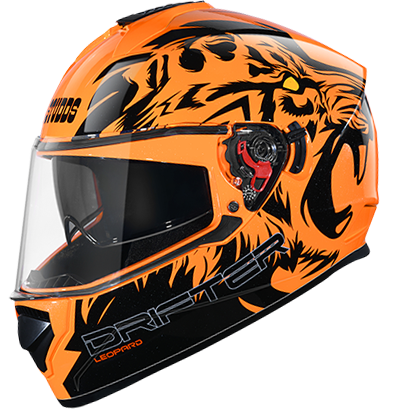 Studds DRIFTER D2 DECOR ORANGE N9 - bikerkart.com