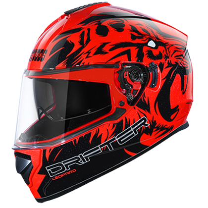 Studds DRIFTER D2 DECOR RED N9 - bikerkart.com