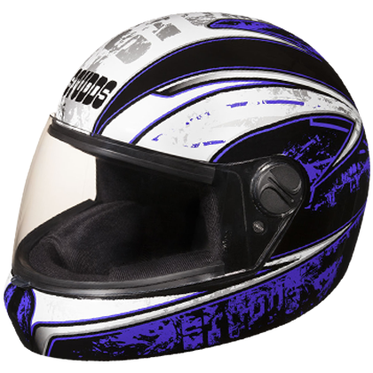 Studds Jade D2 Decor Matt Black N1 Helmet - bikerkart.com