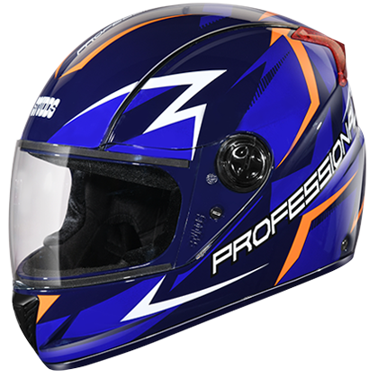 Studds Professional D1 Decor Blue N1 Helmet - bikerkart.com