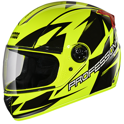 Studds Professional D1 Decor Yellow N9 Helmet - bikerkart.com