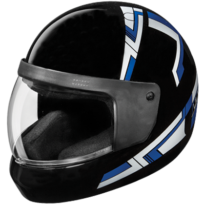 Studds Ultra Black Helmet - bikerkart.com
